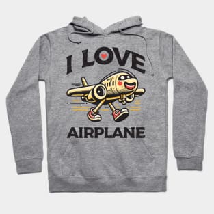 I Love Airplane Hoodie